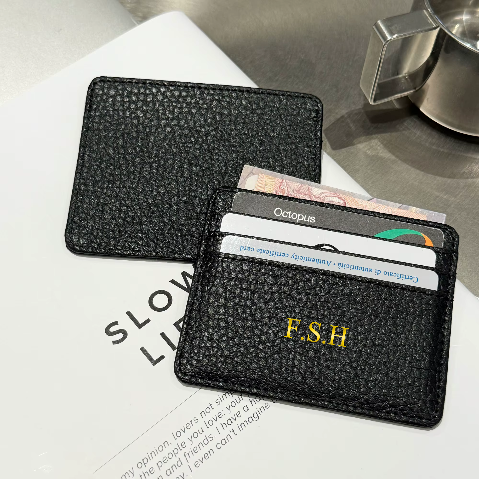 Portefeuille personnalisé avec nom