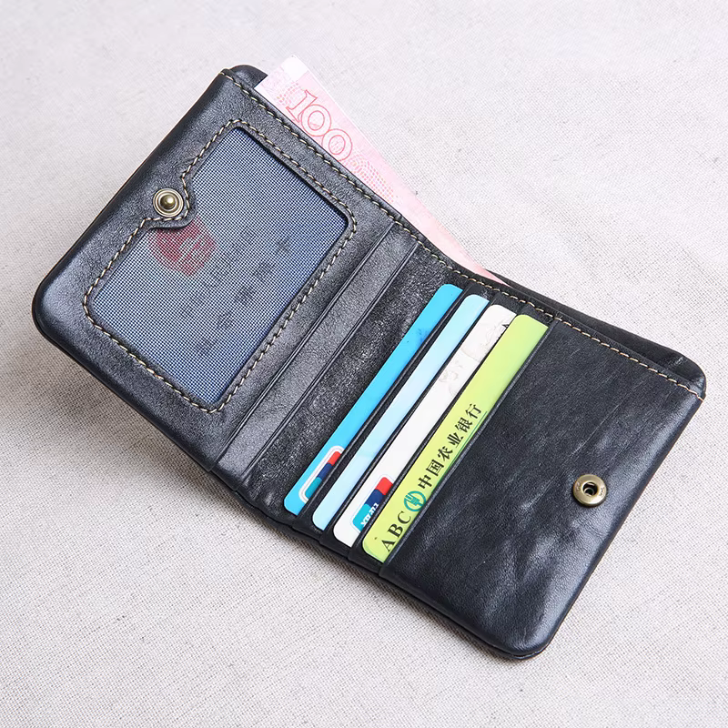 AETOO – portefeuille court en cuir pour hommes