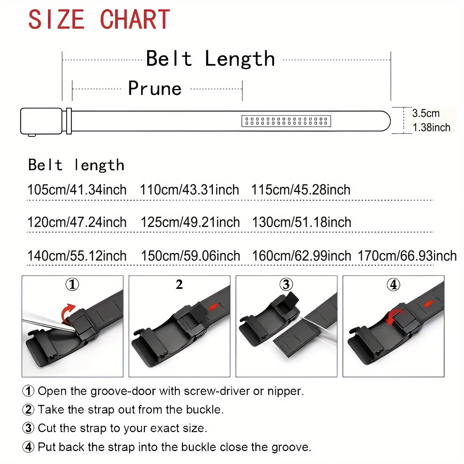 Ceinture personnalisée pour hommes