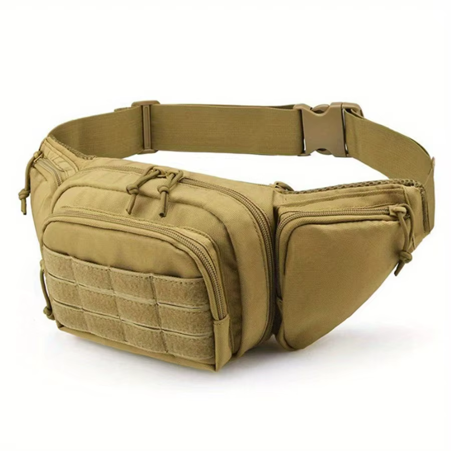 Hommes taille Fanny Pack ceinture sac tactique militaire moto cavalier sport escalade Camping Nylon mâle outil fronde poitrine hanche Bum sac