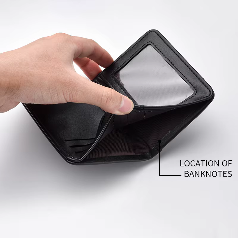 Mini portefeuille en cuir pour voiture
