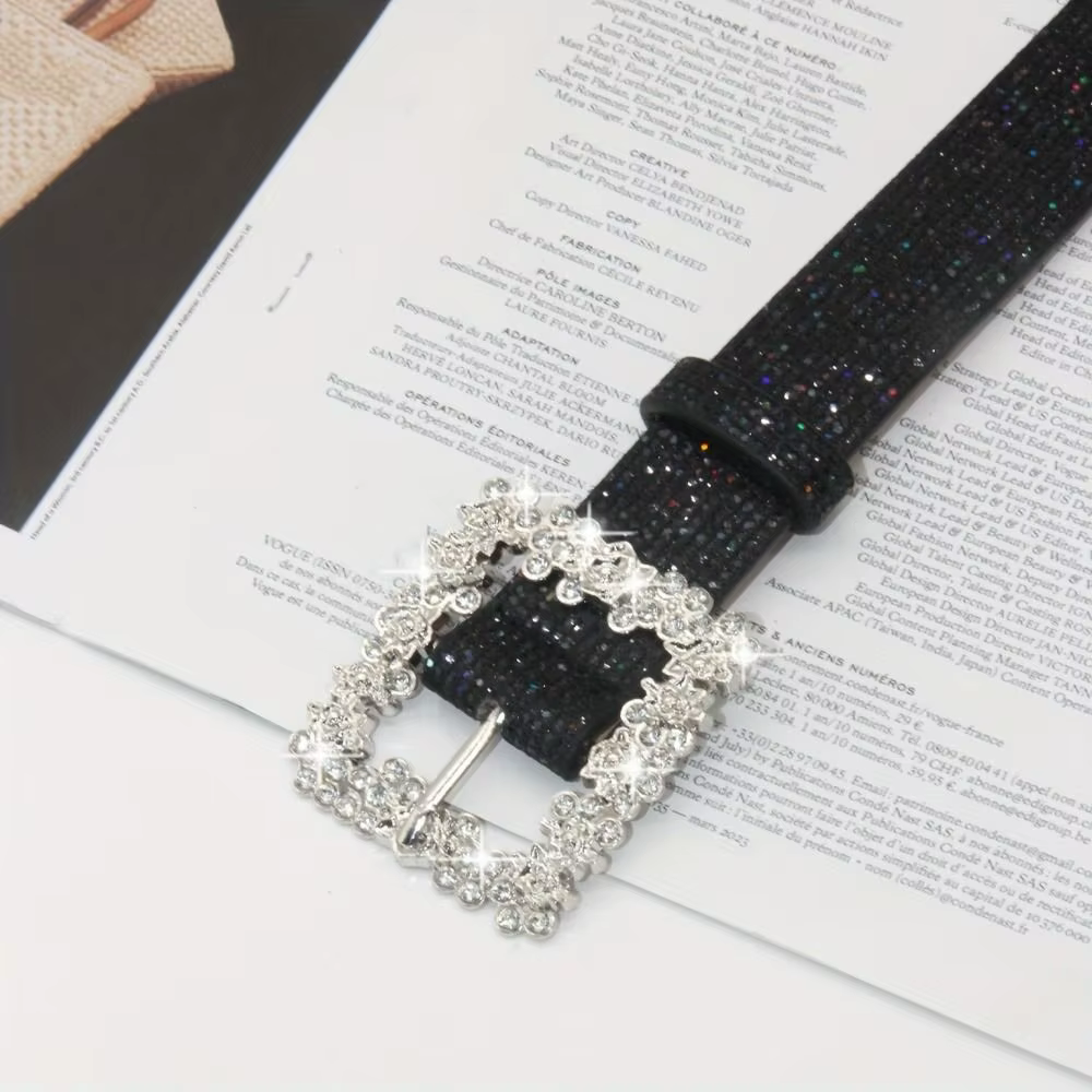 Ceinture scintillante en strass