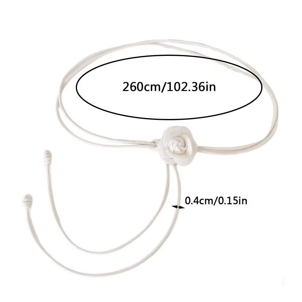 Ceinture de taille en corde en cuir élégante