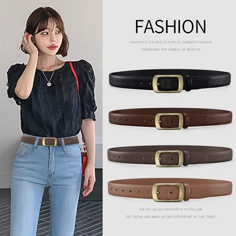 Ceinture en cuir pour femmes
