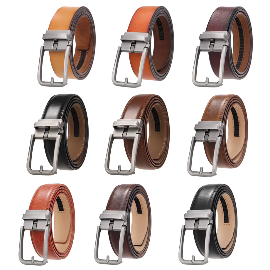 Plyesxale ceintures en cuir véritable pour hommes ceintures pour hommes ceinture de luxe à cliquet avec boucle automatique rétro sangle de taille mâle B1094