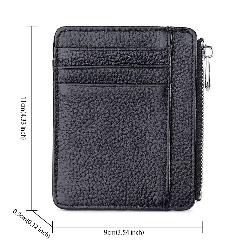 Portefeuilles fins pour hommes en cuir PU