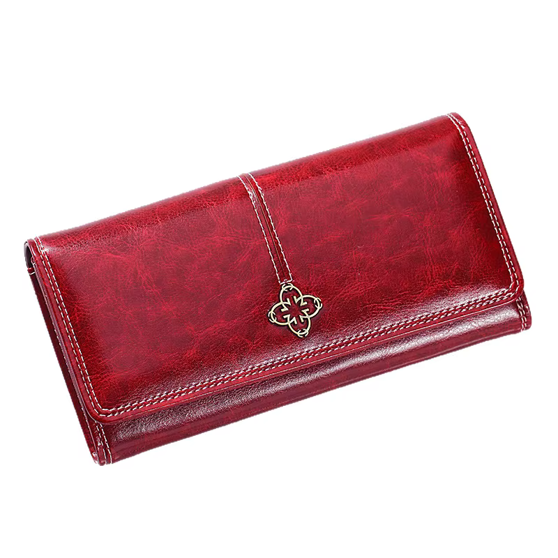 Portefeuille en cuir femme luxe longs portefeuilles mode femmes sacs à main