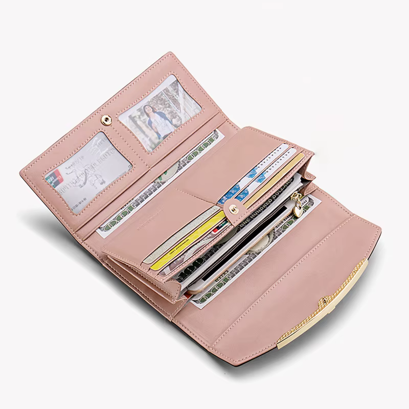 Portefeuille Long en cuir pour femmes