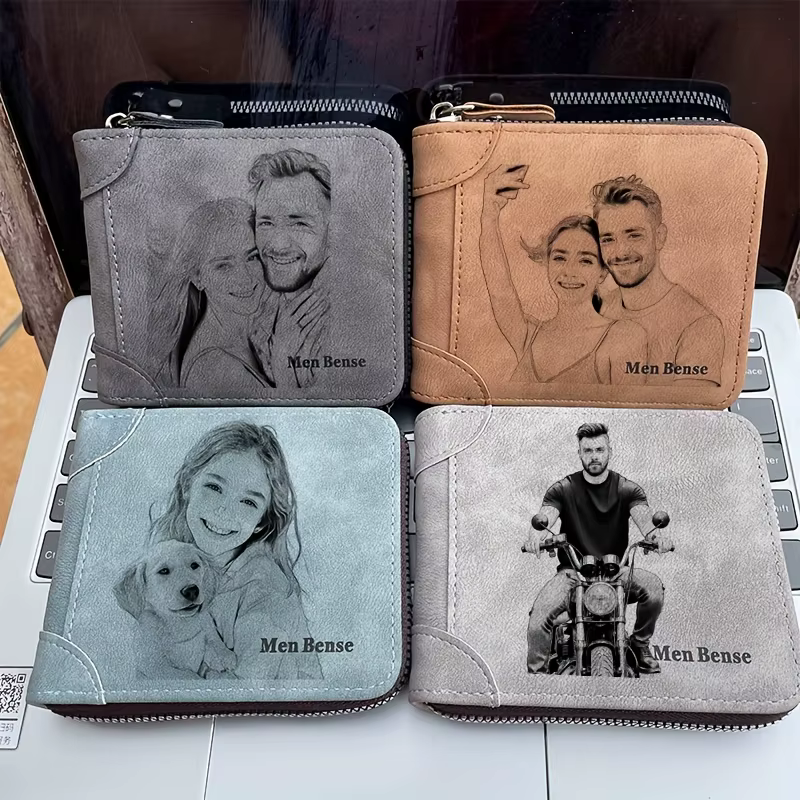 Portefeuille pour homme personnalisé avec photo