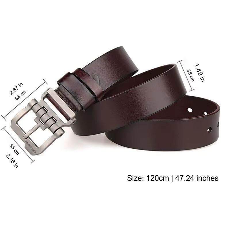 Ceintures en cuir véritable pour hommes