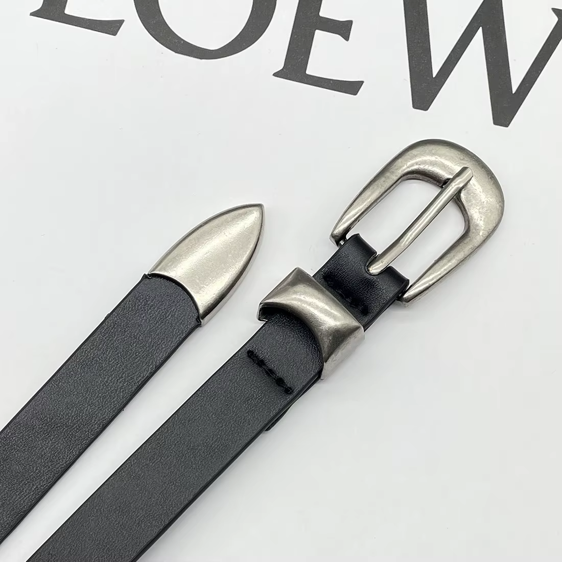 Ceinture rétro haut de gamme noire y2k 2026