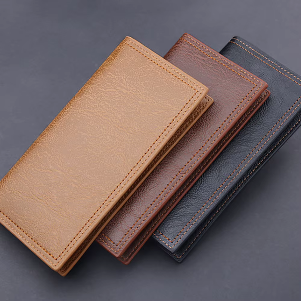 Portefeuille classique en cuir vintage pour hommes
