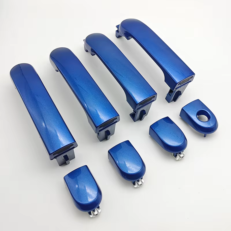 Poignée de porte extérieure bleue pour Nissan Tiida Livina Versa Latio 2005 – 2010, poignées de porte extérieures avant et arrière