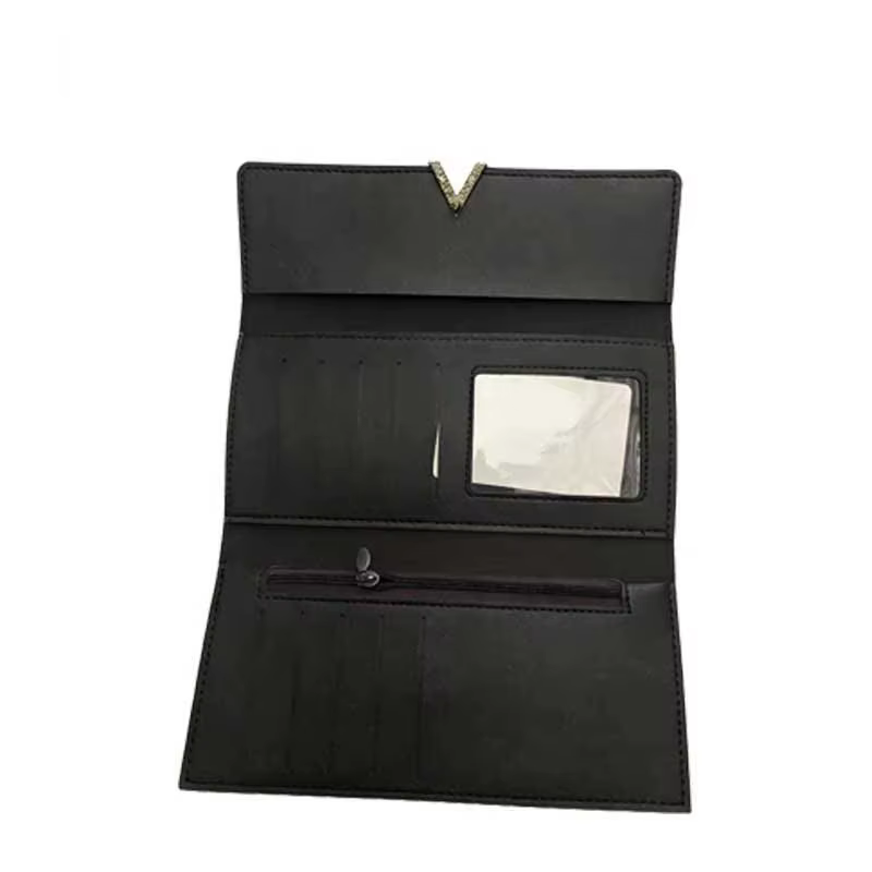 2023 cuir femmes portefeuilles moraillon dame sacs d'argent fermeture éclair porte-monnaie femme enveloppe portefeuille