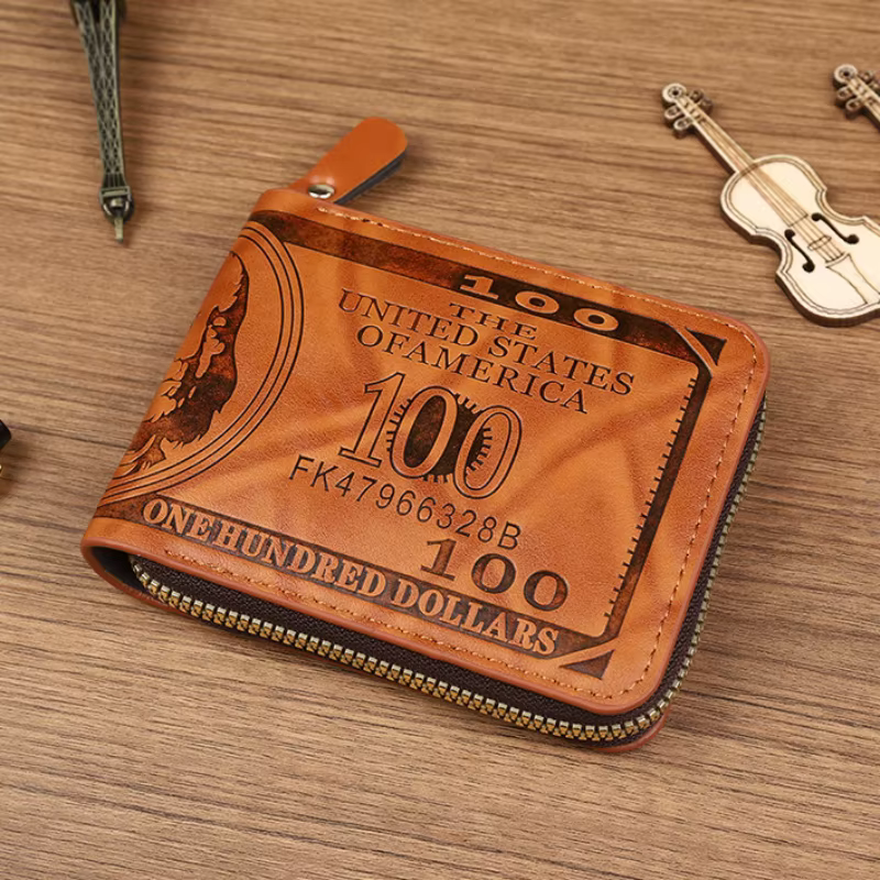 Portefeuille en cuir pour hommes