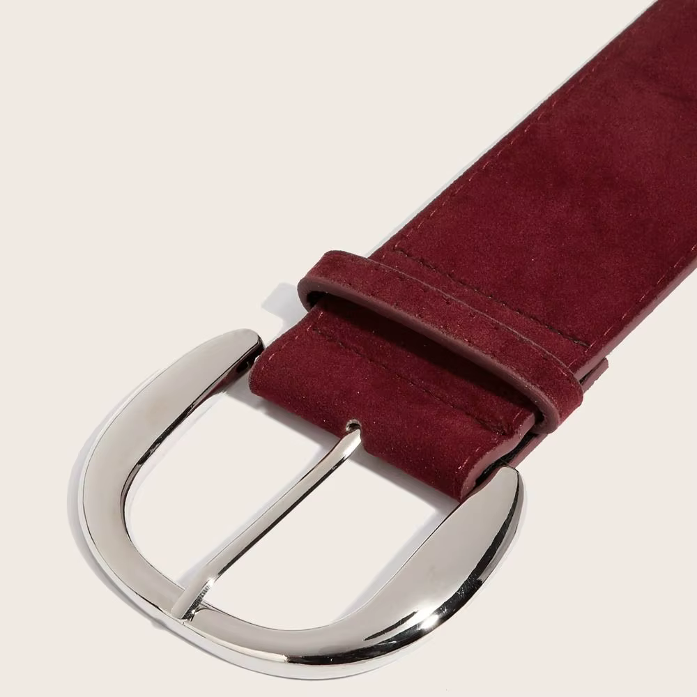 Maillard Styles daim cuir large ceinture à la mode décontracté boucle ardillon