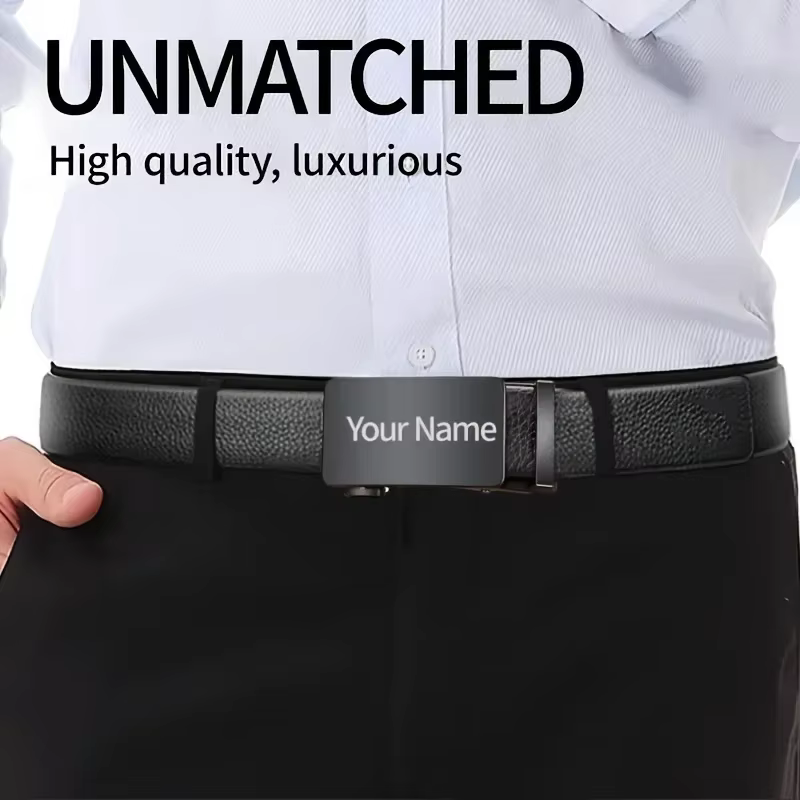 Ceinture décontractée personnalisée avec gravure de nom