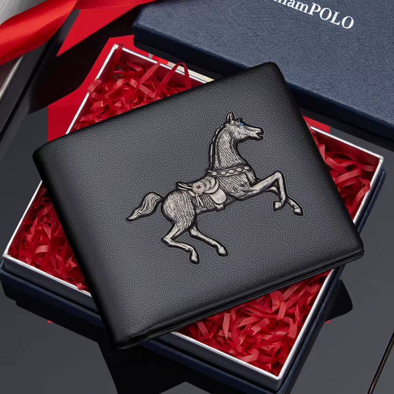 Portefeuille personnalisé en cuir pour hommes