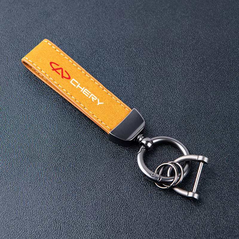 Porte-clés en cuir et daim pour Chery TIGGO 2 3 4 5 7 Pro 8 3X A1 QQ Arrizo