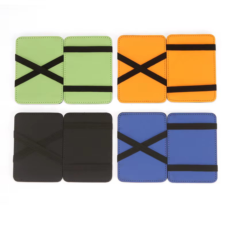 Mini portefeuille en cuir PU pour hommes