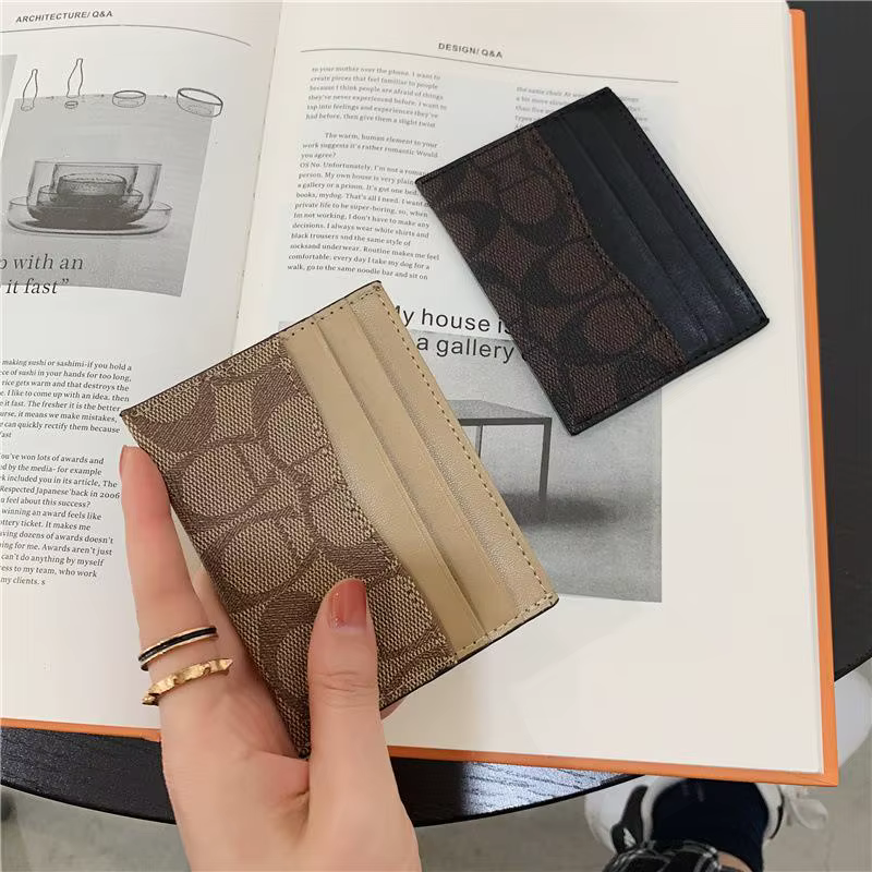 Nouveau porte-cartes compact ultra-fin pour femme