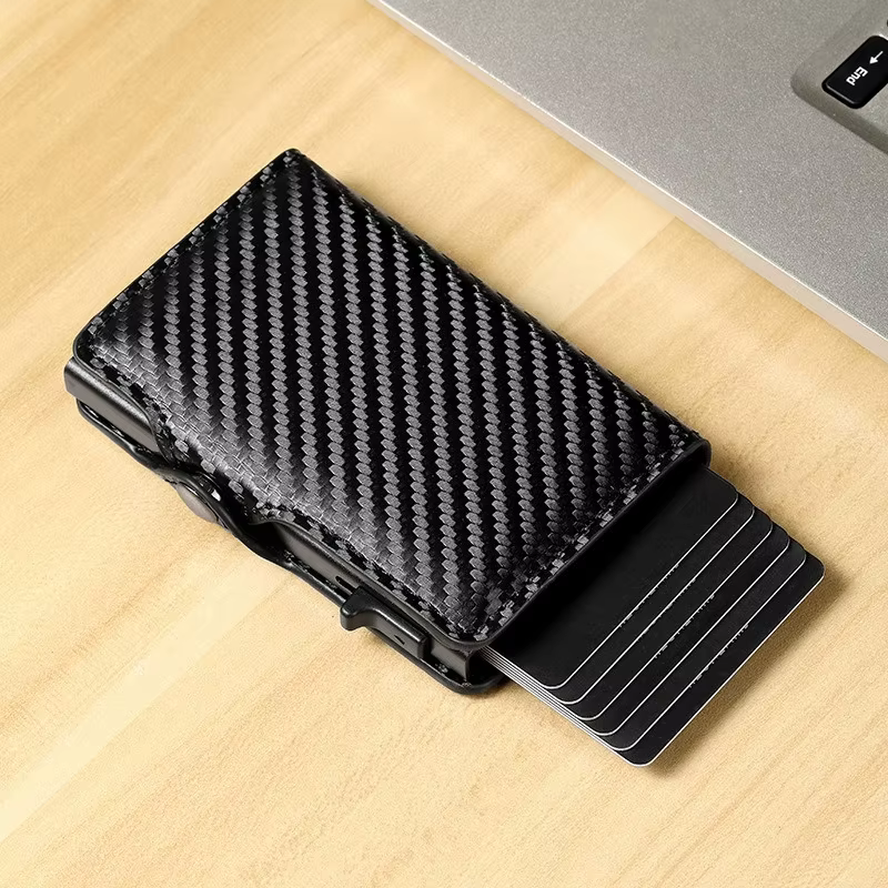 Porte-cartes en fibre de carbone pour hommes
