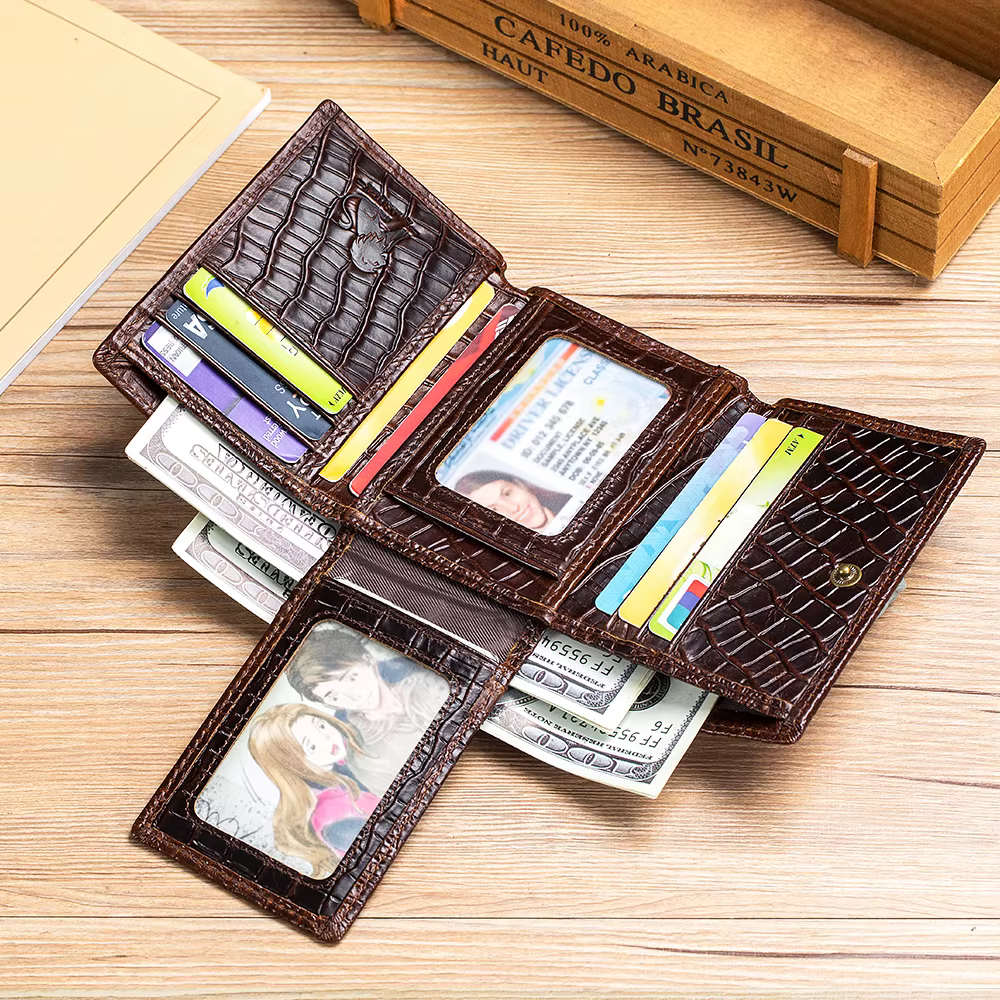 Portefeuille pour hommes 100% cuir