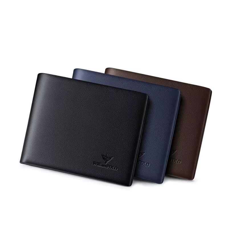 Portefeuille en cuir pour hommes