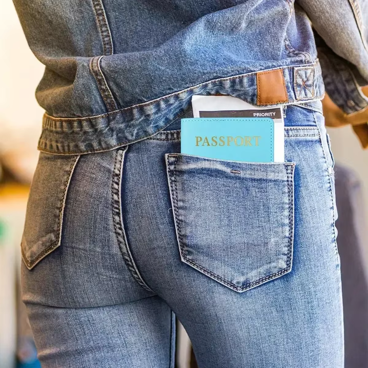 Femmes hommes RFID Vintage passeport d'affaires couvre support multi-fonction ID carte bancaire en cuir PU portefeuille étui accessoires de voyage