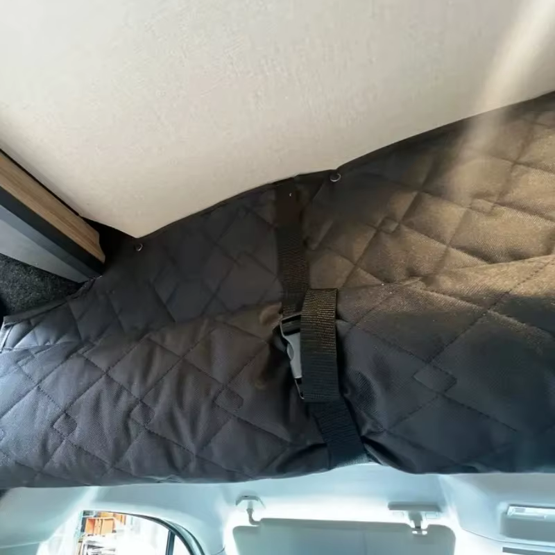 Rideau de séparation de cabine isolé pour Fiat Ducato, Peugeot Boxer, Citroën Relay, Ram Promaster - Rideau occultant pour toutes les saisons