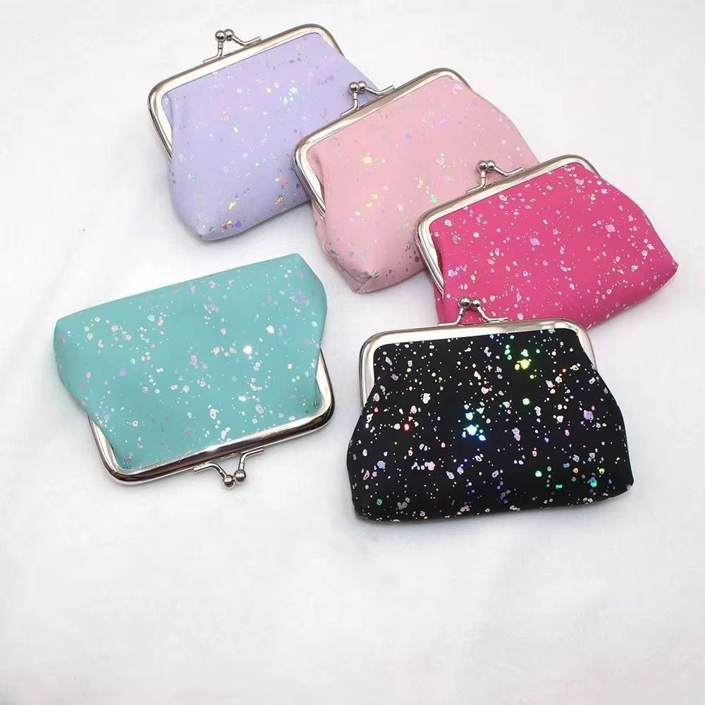 Porte-cartes portable, porte-monnaie brillant