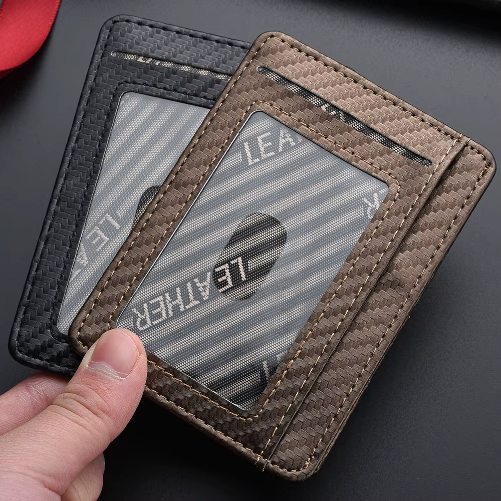 Portefeuilles de poche avant minimalistes minces pour hommes