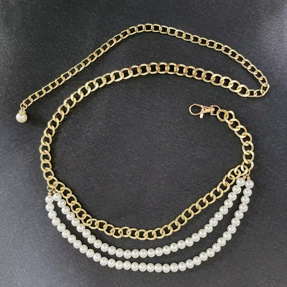 Ceinture de perles multicouche élégante
