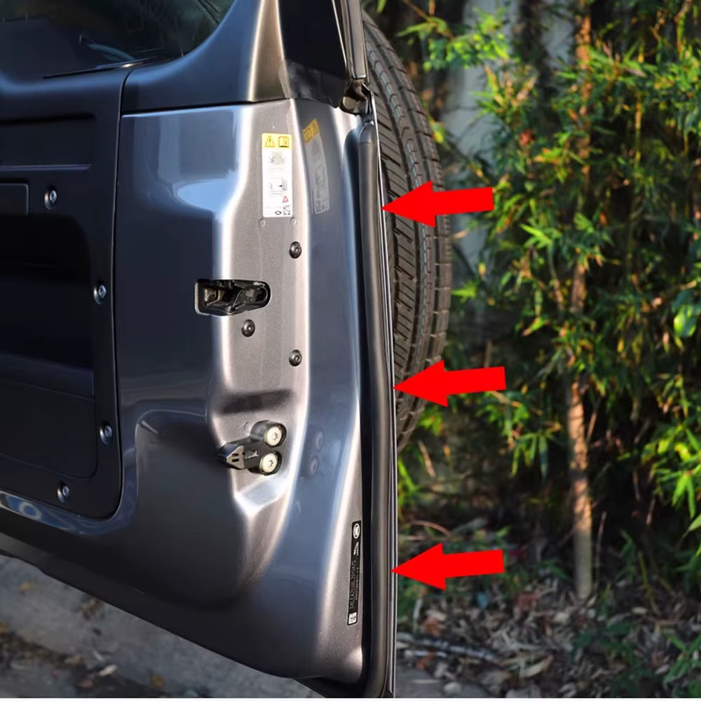 Bandes d'isolation acoustique pour portes Land Rover Defender 90 110 130, bandes d'étanchéité, réduction de la poussière et du bruit, décoration, modification