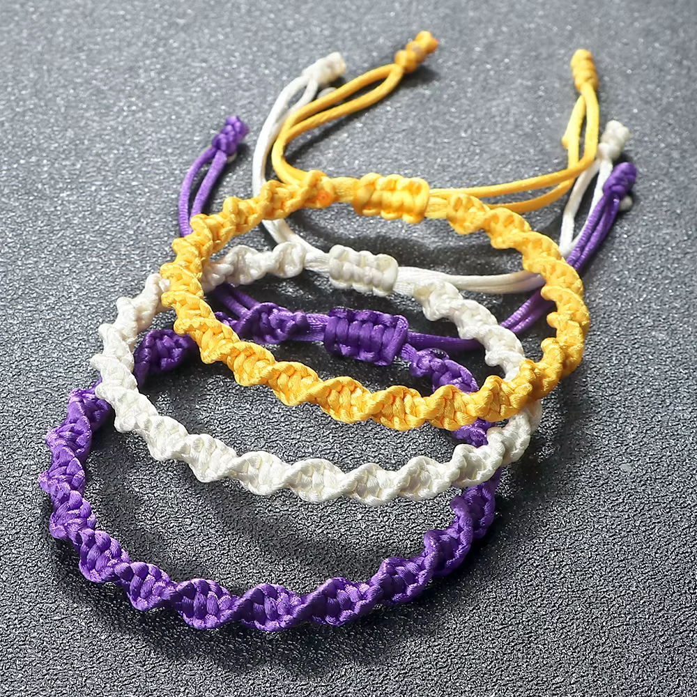 Bracelet à Nministériels ds Noirs Porte-Bonheur pour Homme et Femme, Chaîne Colorée Tissée à la Main, Souhait, Amoureux, Chia Shipping, Nouveaux Bijoux à la Mode