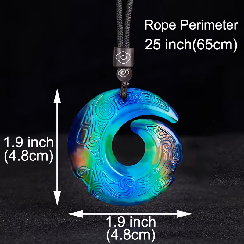 Pendentif thermochromique Super Cool, collier porte-bonheur mystérieux, porte-bonheur, génial, changement de couleur, cadeau spécial tendance
