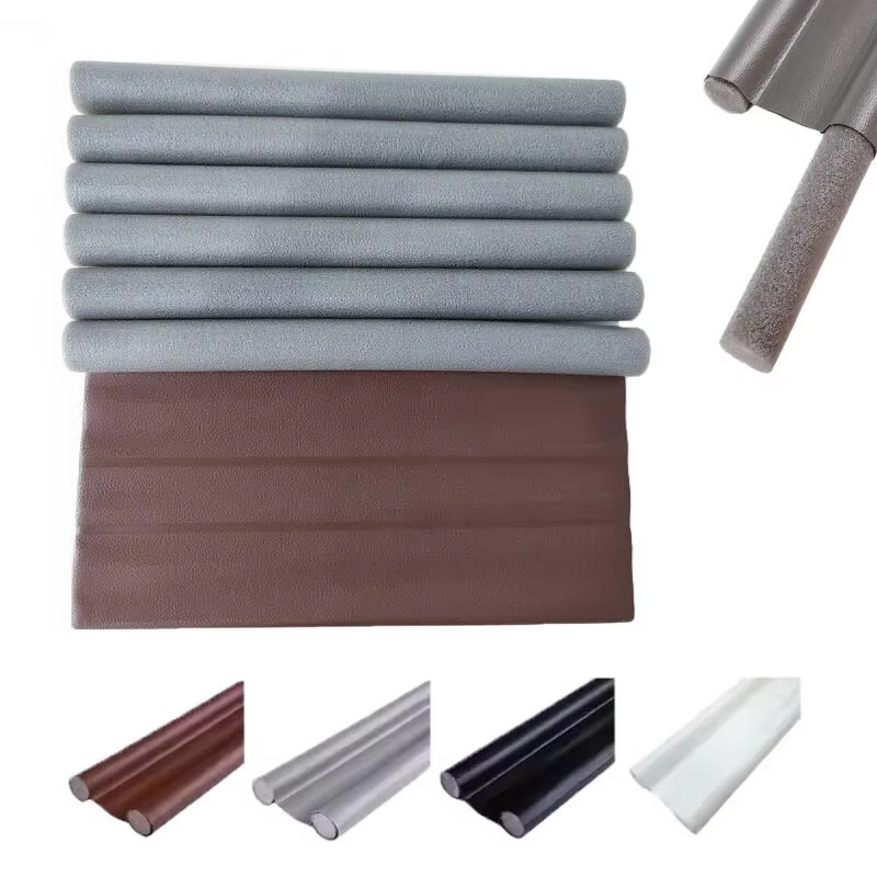 Bande d'étanchéité de porte coupe-vent, double protection sous la porte, bloqueur insonorisé et anti-poussière pour un confort amélioré de la maison.