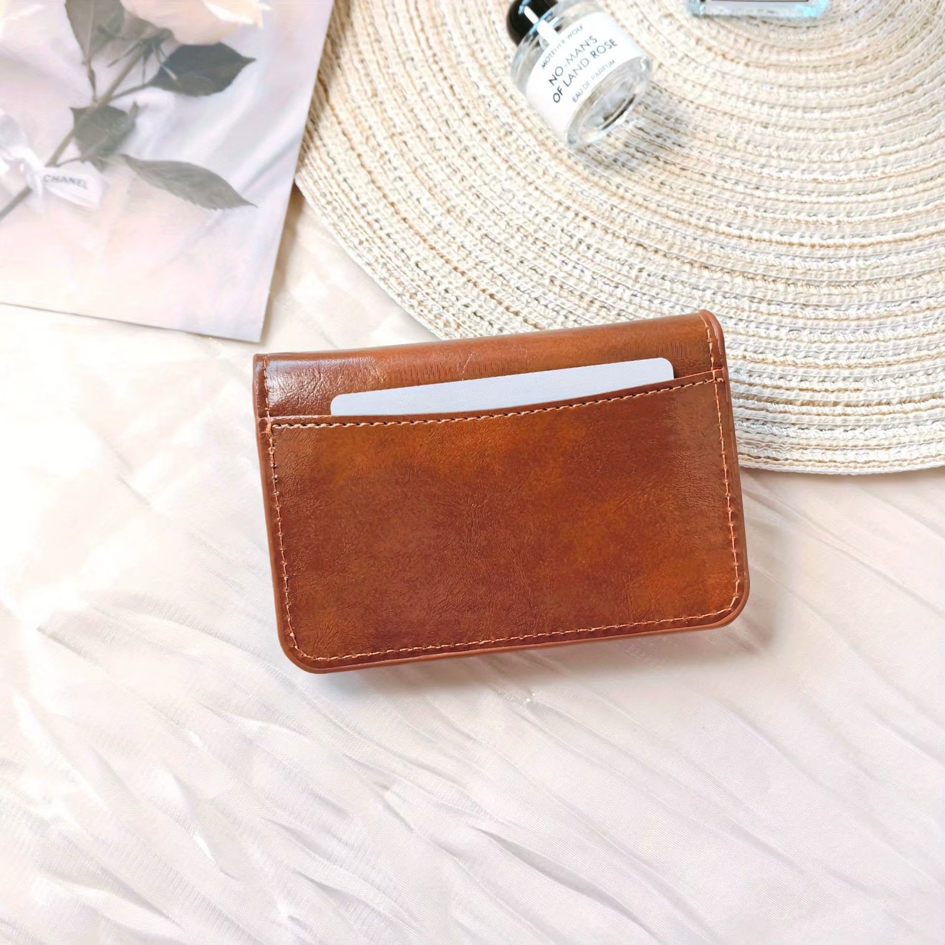 Porte-monnaie en PU de style vintage
