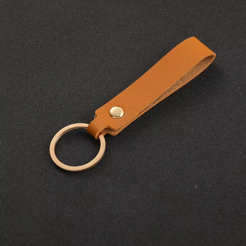 Porte-clés en cuir PU vierge