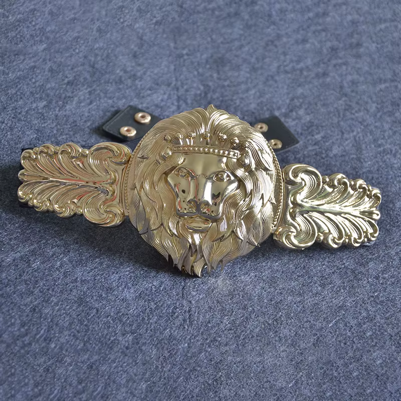 Ceinture tête de Lion doré pour femmes