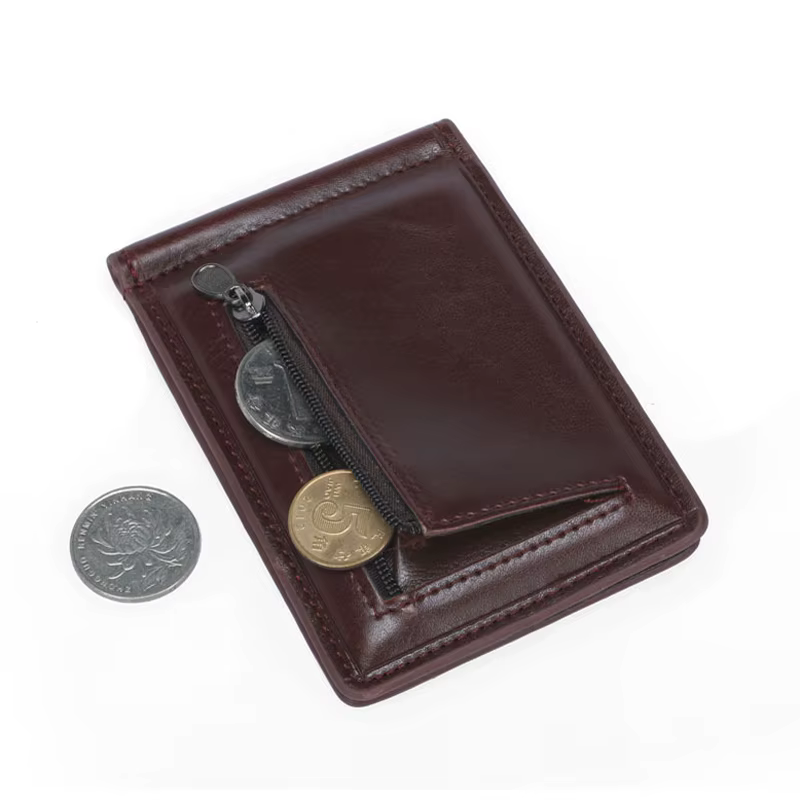 Nouveau petit portefeuille en cuir pour hommes