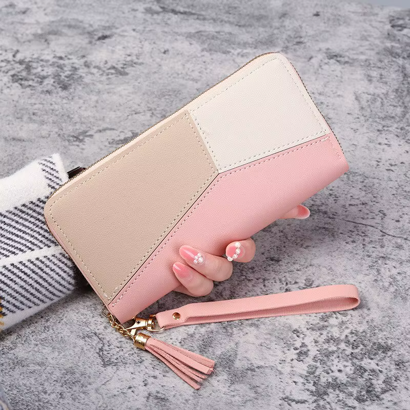 Mode Zipper Portefeuilles Femmes Long Sacs À Main Porte Monnaie Cartes Titulaire PU En Cuir Billfold Portefeuille