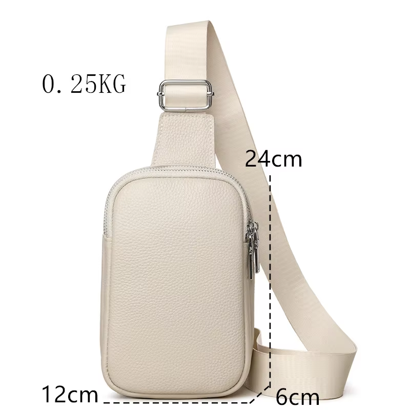 Sac à bandoulière de luxe en cuir véritable pour hommes