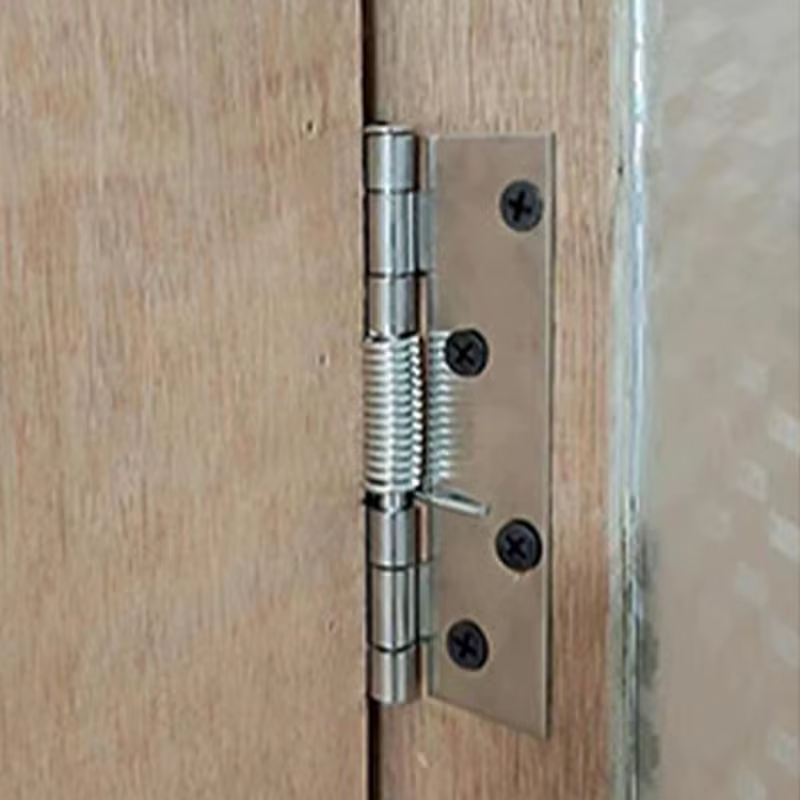 Charnières à ressort en acier inoxydable, 1 pièce, charnière interne de porte à ressort à fermeture automatique, quincaillerie de bricolage, ferme-porte d'armoire, charnière de retour automatique