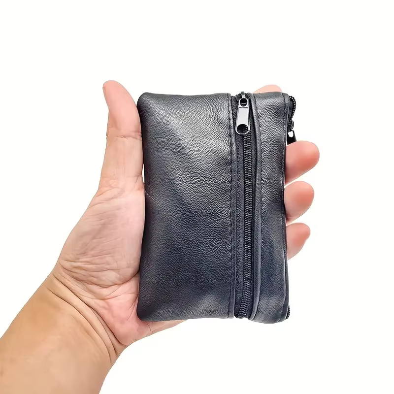 Porte-monnaie hommes petit sac portefeuille changement sacs à main fermeture éclair