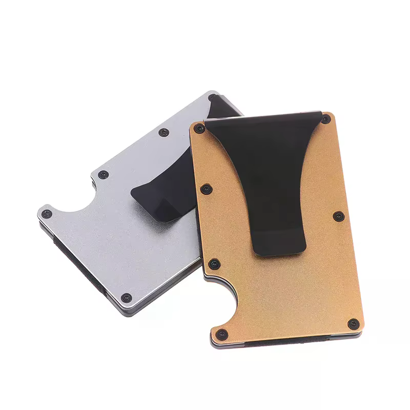 Portefeuille minimaliste pour hommes et femmes - Portefeuille fin anti-RFID