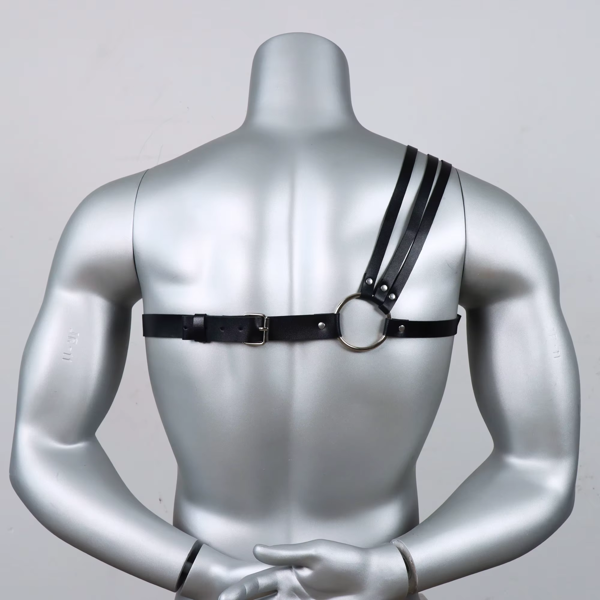 Ceinture punk pour homme - Accessoire de chemise formelle réglable
