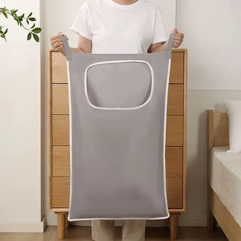 Panier à linge mural, organisateur de rangement suspendu à la porte pour vêtements sales, serviettes, gain de place à la maison