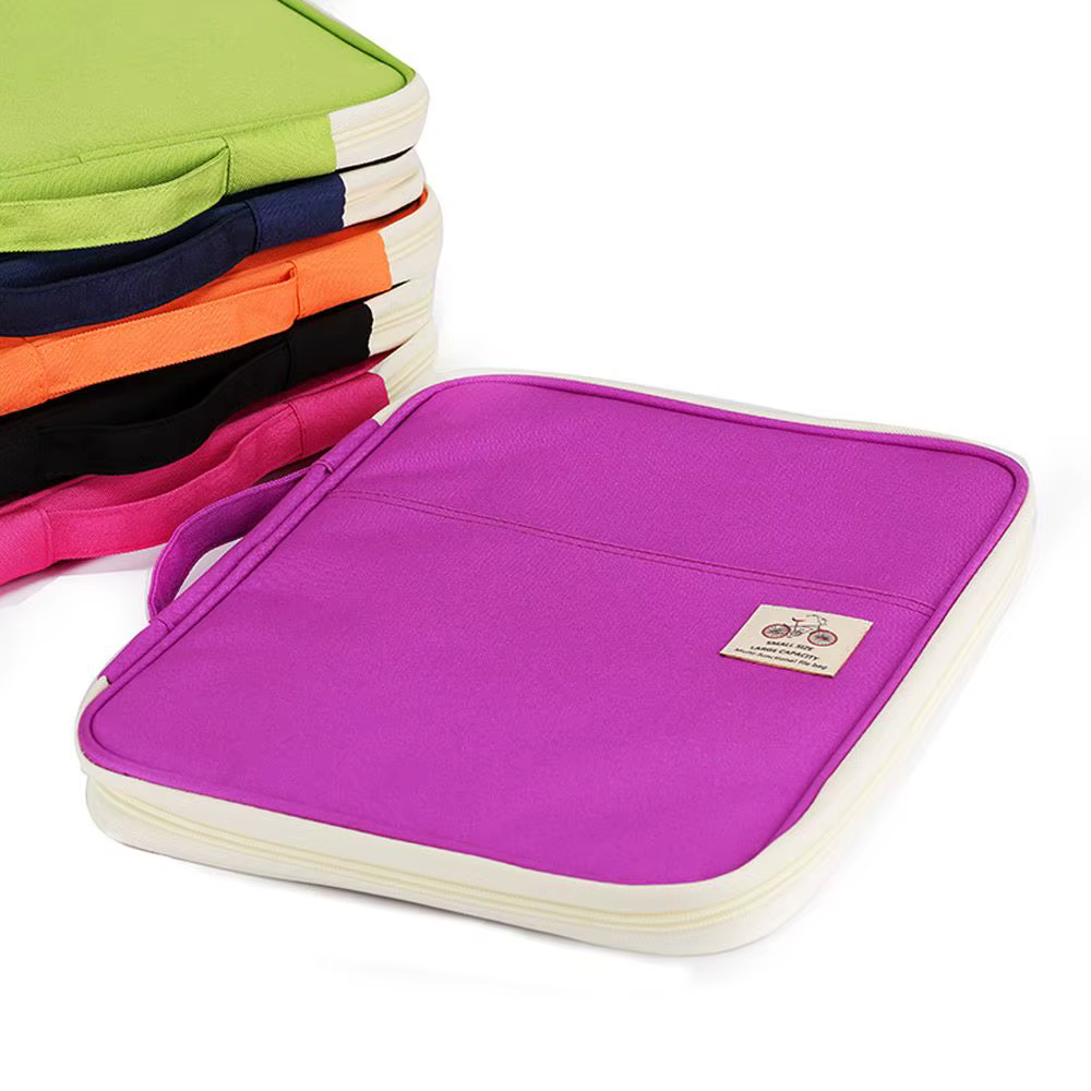 Portefeuille de voyage portable avec dossier de conférence, dossier multifonction zippé, sac à documents GT, A4