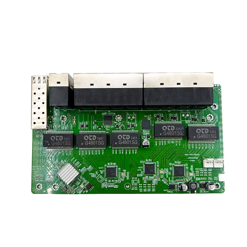 Module de commutation de déchets, 16 ports 100M 802 AT/Tains POE 48V avec 2 ports 1000M UPLINK/NVR et 1port 1000M